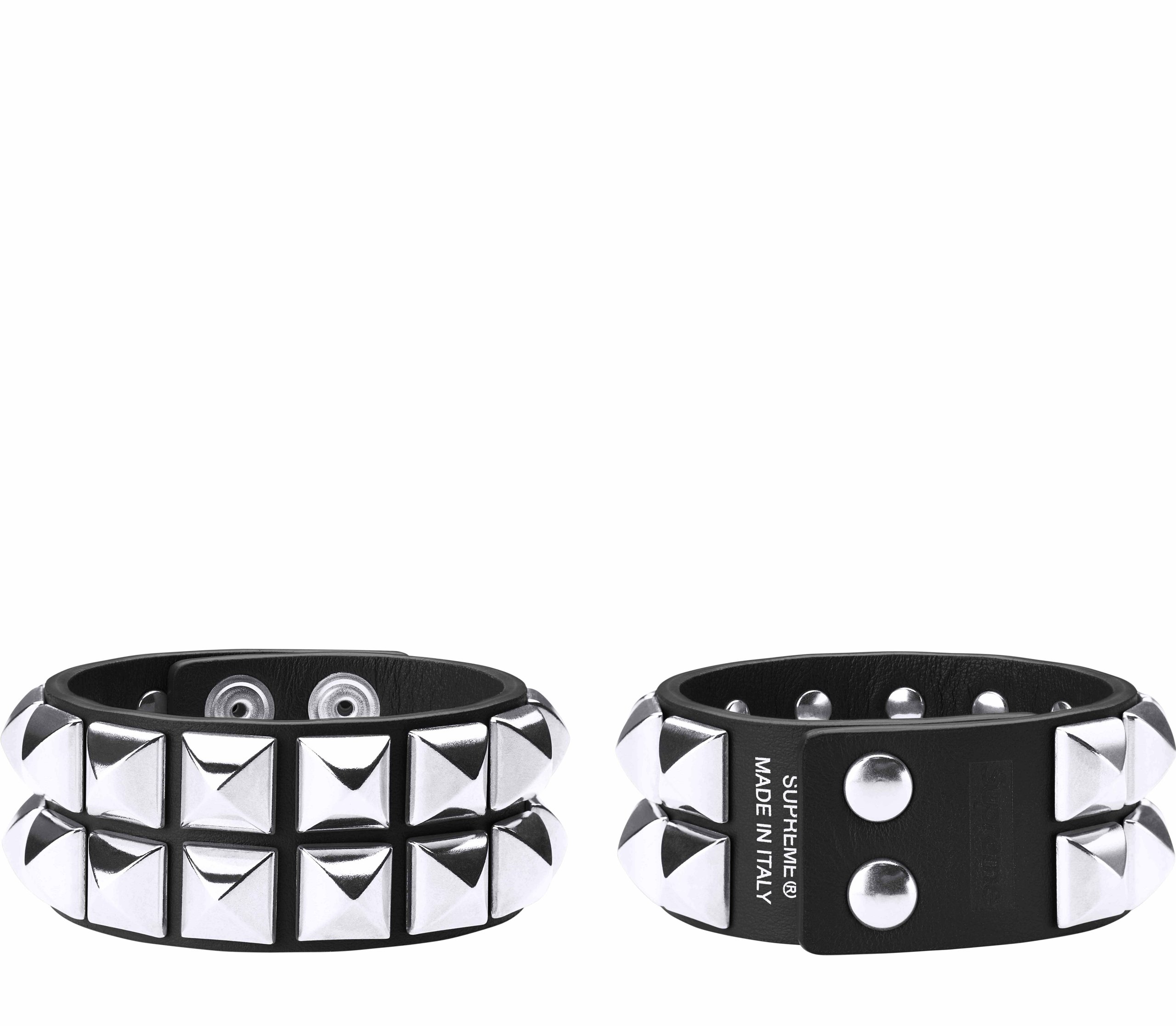 Studded Leather Bracelet view 3